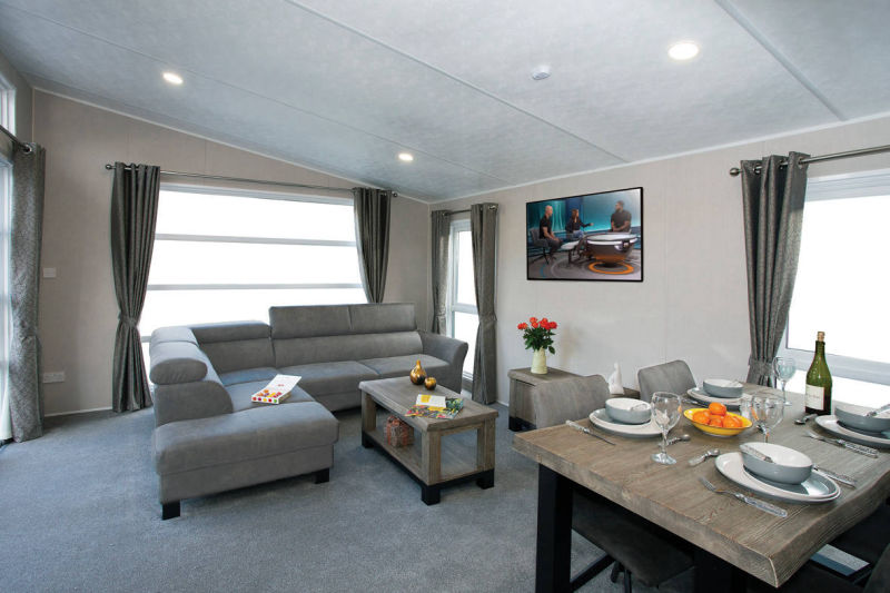 Delta Caravans Superior Caravan lounge