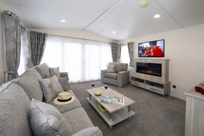 Delta Caravans Superior Caravan lounge